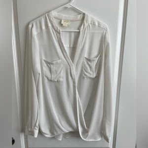 Anthropologie Maeve Criss Cross Blouse Size 12
